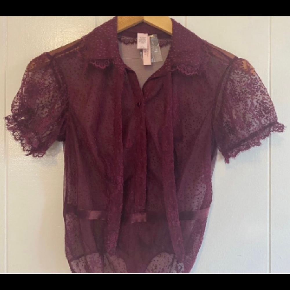 NWT Victoria's Secret Burgundy Teddy - Picture 10 of 14